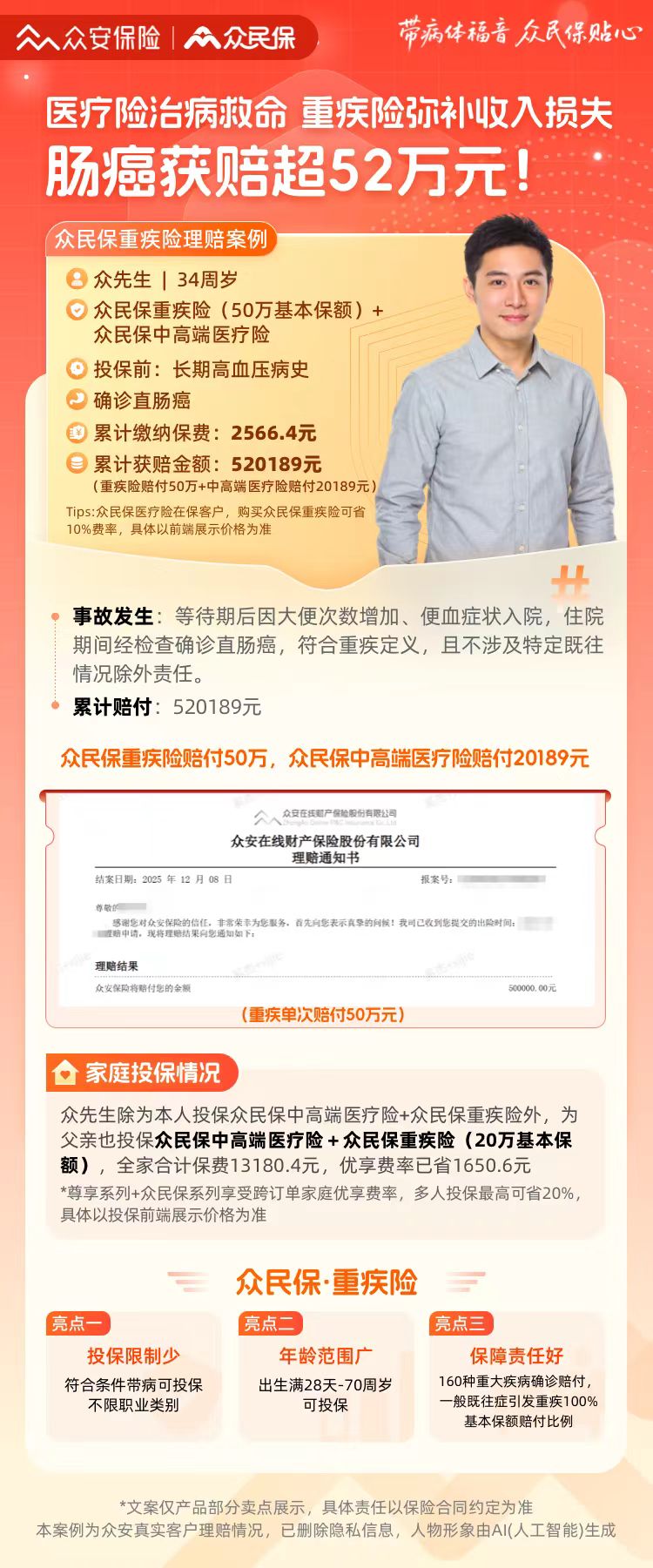 众安众民保理赔案例